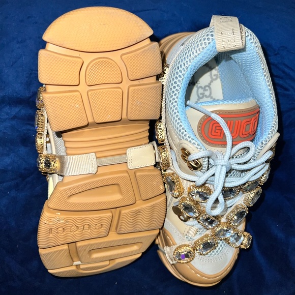 GUCCI Flashtrek crystals Beige - Picture 2 of 7